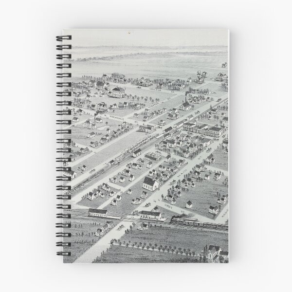 Item preview, Vintage Pictorial Map of Plano TX (1891) designed and sold by BravuraMedia.