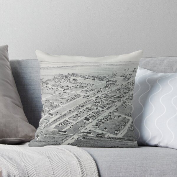 Item preview, Vintage Pictorial Map of Plano TX (1891) designed and sold by BravuraMedia.