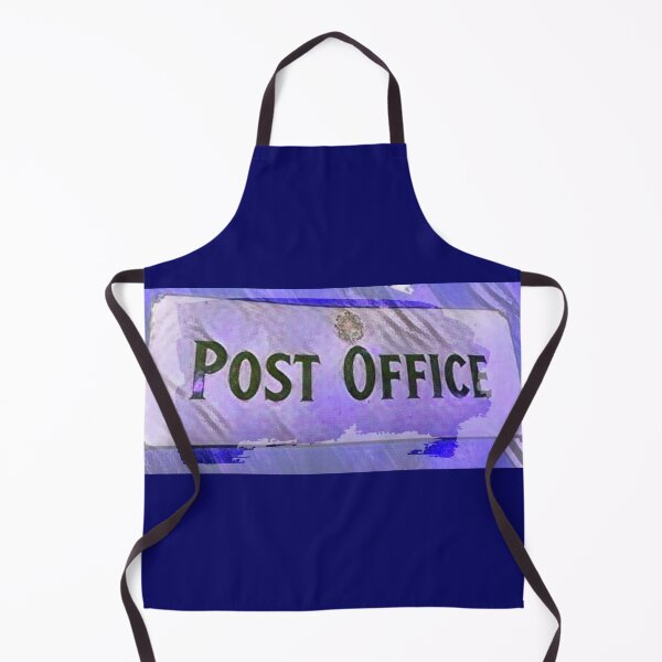 Item preview, Post Office Sign blue Contemporary art designed and sold by Aquila Light Pictures.