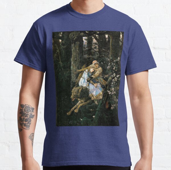 Ivan Tsarevich riding the Gray Wolf - Viktor Vasnetsov Classic T-Shirt