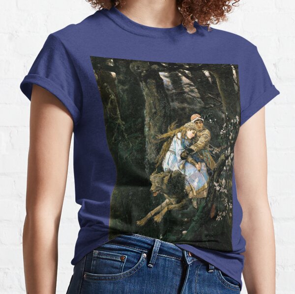 Ivan Tsarevich riding the Gray Wolf - Viktor Vasnetsov Classic T-Shirt