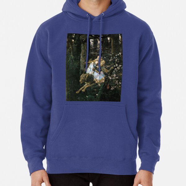 Ivan Tsarevich riding the Gray Wolf - Viktor Vasnetsov Pullover Hoodie