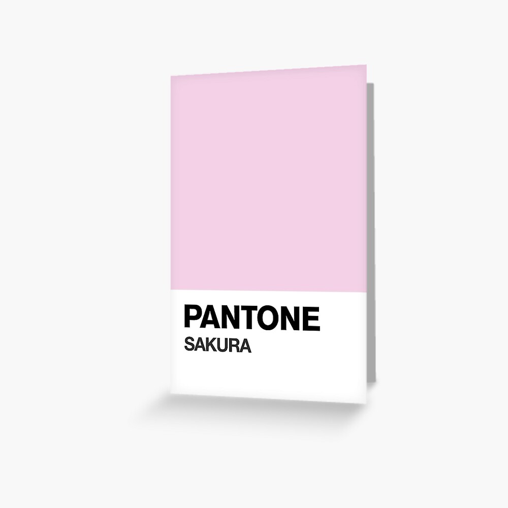 "IZ*ONE SAKURA COLOR PANTONE" Greeting Card for Sale by alooft813 ...