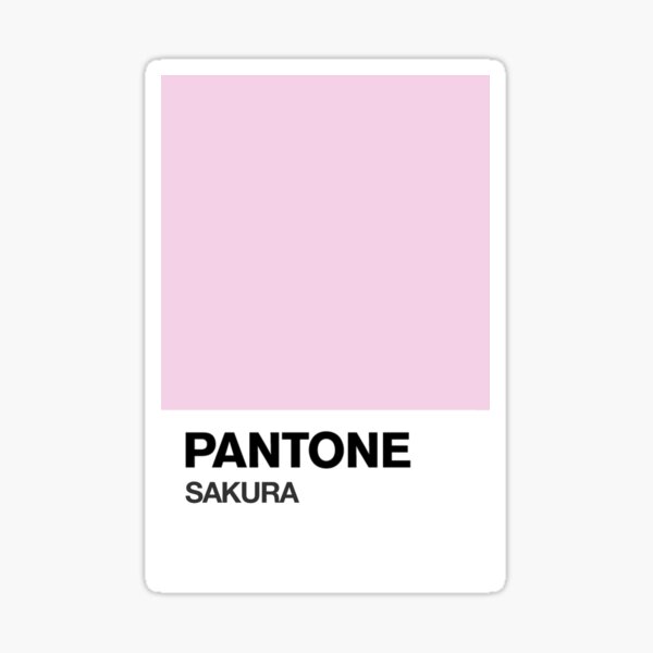 "IZ*ONE SAKURA COLOR PANTONE" Sticker for Sale by alooft813 | Redbubble