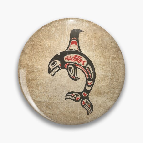 Item preview, Red and Black Haida Spirit Killer Whale designed and sold by JeffBartels.
