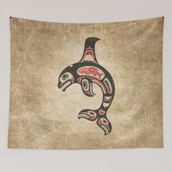 Item preview, Red and Black Haida Spirit Killer Whale designed and sold by JeffBartels.