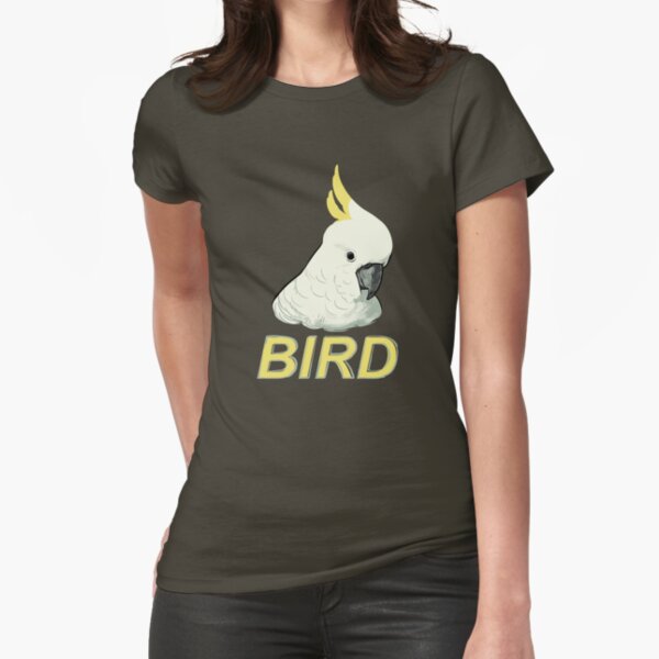 BIRD - Sulphur-crested Cockatoo Fitted T-Shirt