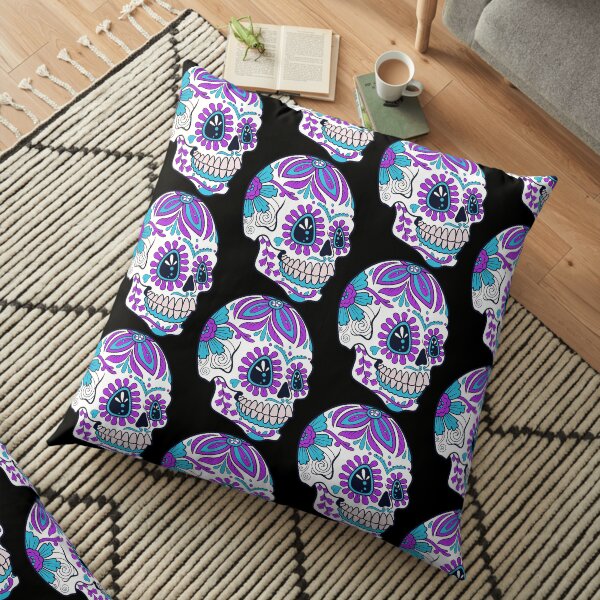 Candy skull Floor Pillow