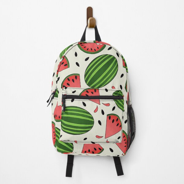 Item preview, Juicy Watermelon Pattern on Green Background designed and sold by Gsallicat.