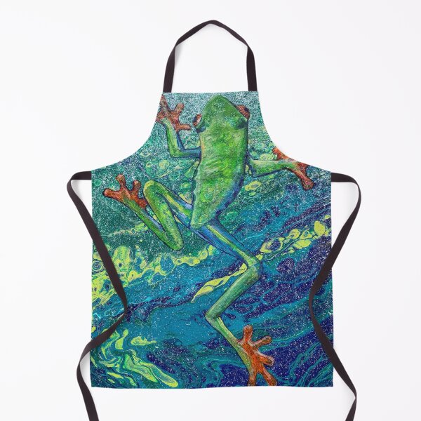 Item preview, Frog, abstract 2 designed and sold by MontekkiArt.