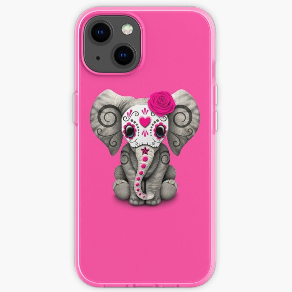 Desconocido Carcasa para iPhone con diseño de Elefantes Color Negro