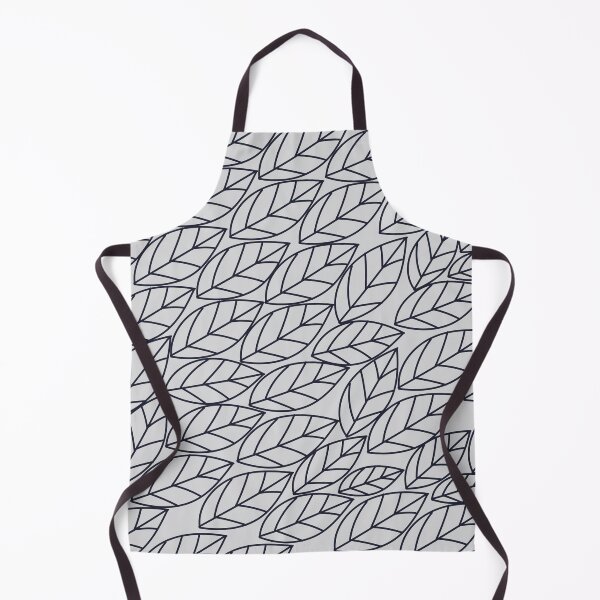 Item preview, Doodle Leaves Light Grey and Navy designed and sold by BlertaDK.