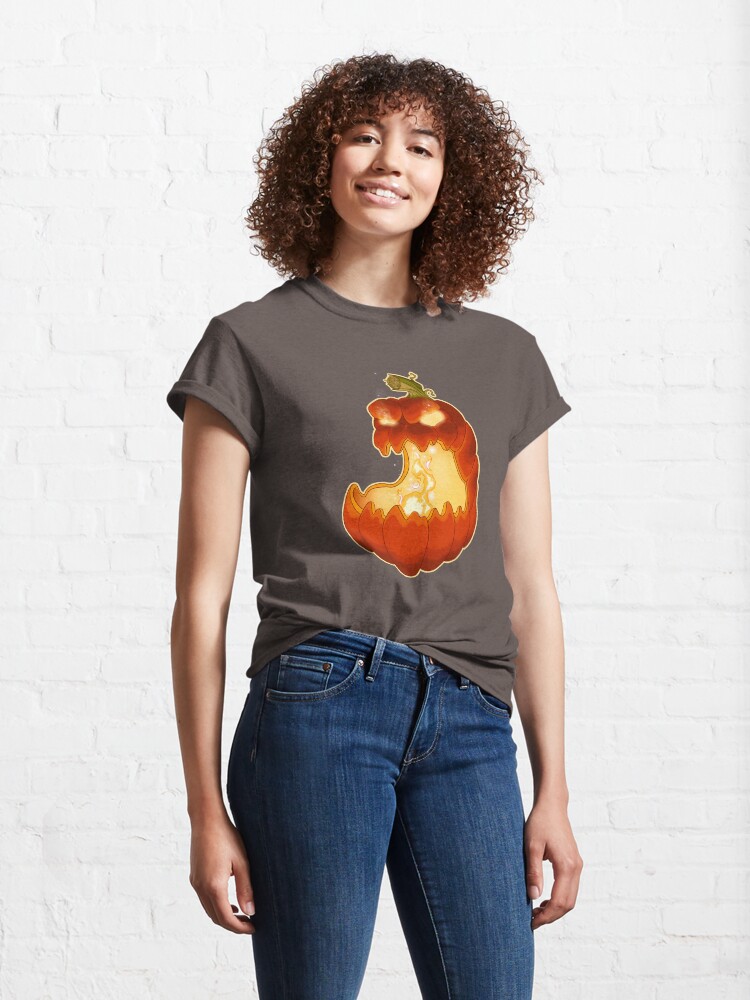 Alternate view of Jack O Lantern Halloween Pumpkin Classic T-Shirt