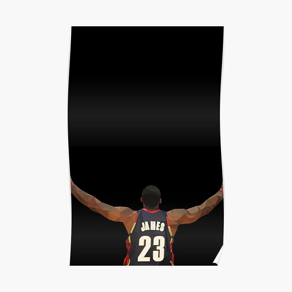 lebron james chalk toss poster