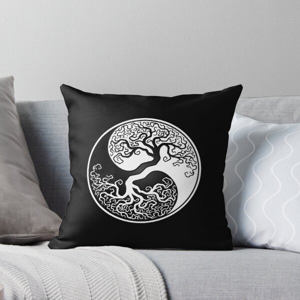 Item preview, Weißer und schwarzer Lebensbaum Yin Yang designed and sold by JeffBartels.