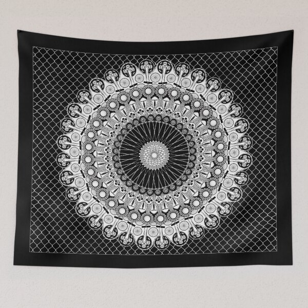 Item preview, Bike Polo Mandala Black & White designed and sold by ChristineWilson.