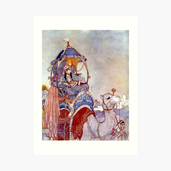 The Queen of Sheba - Arabian Nights - Edmund Dulac Art Print