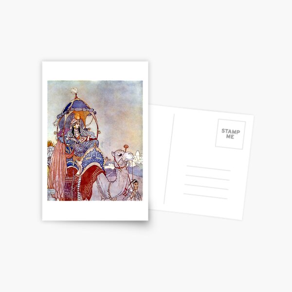 The Queen of Sheba - Arabian Nights - Edmund Dulac Postcard