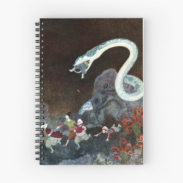 Artikelvorschau, Riesenschlange - Sindbad der Seemann - Arabische Nächte - Edmund Dulac entworfen und verkauft von forgottenbeauty.