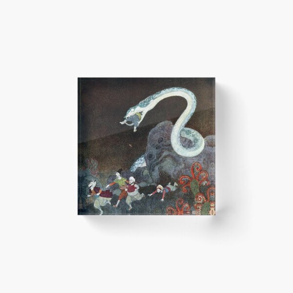 Item preview, Giant Snake - Sinbad the Sailor - Arabian Nights - Edmund Dulac designed and sold by forgottenbeauty.