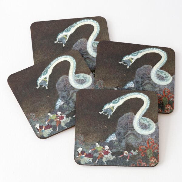 Item preview, Giant Snake - Sinbad the Sailor - Arabian Nights - Edmund Dulac designed and sold by forgottenbeauty.