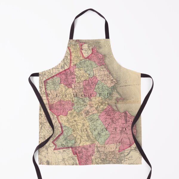 Item preview, Vintage Map of Plymouth County MA (1871) designed and sold by BravuraMedia.