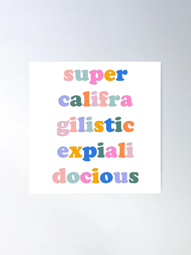 Supercalifragilisticexpialidocious Print HD wallpaper | Pxfuel