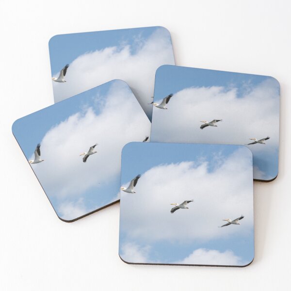 Item preview, American pelicans in flight designed and sold by CanadianWild418.