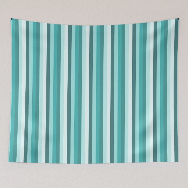 Aperçu de l'œuvre Teal Pastel Striped Pattern créée et vendue par crani.