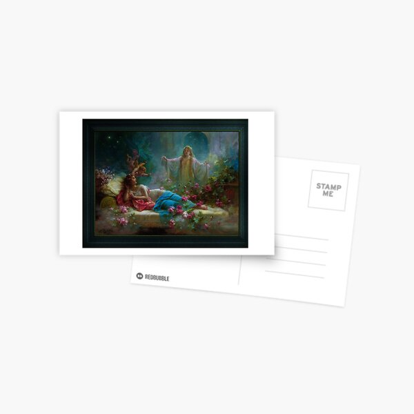 A Dream by Hans Zatzka Old Masters Classical Fine Art Reproduction Postcard
