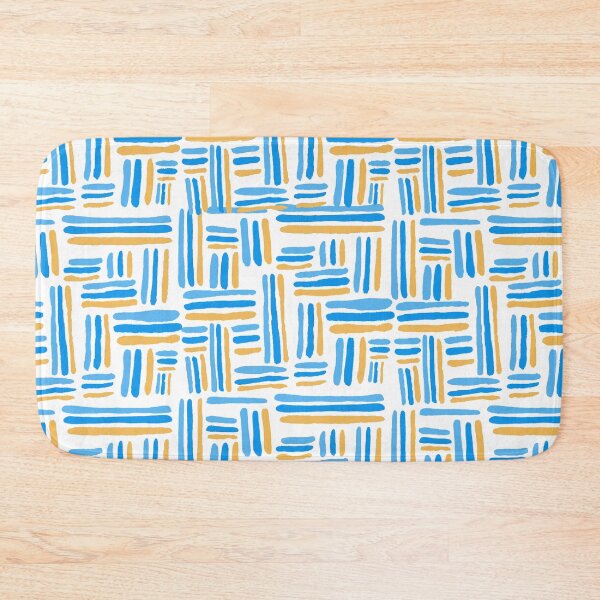 Item preview, Blue and Gold Line Pattern Design designed and sold by NancyMerkle.