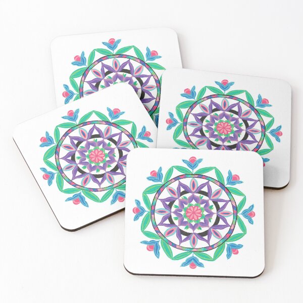 Item preview, Floral Pink Flower Mandala designed and sold by KStevensonart.