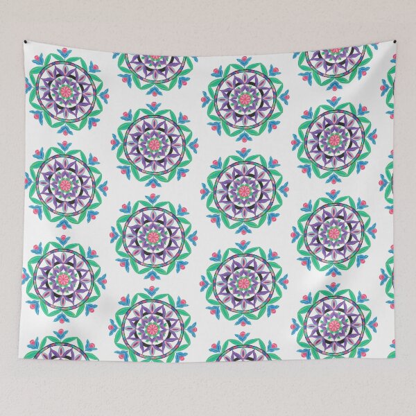 Item preview, Floral Pink Flower Mandala designed and sold by KStevensonart.
