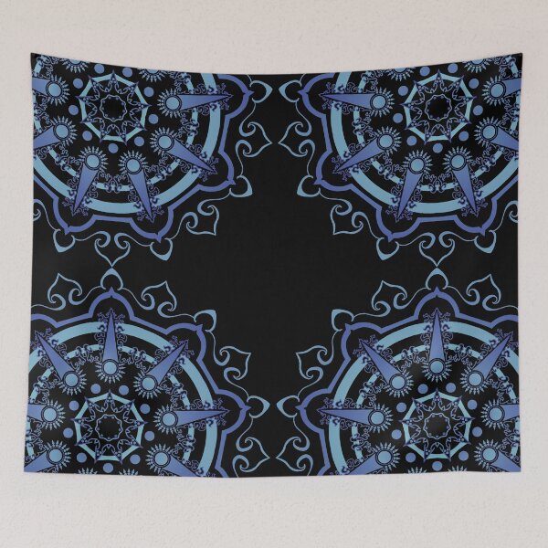 Item preview, Blue Ice Flaming Spike Mandala designed and sold by SirCrim.