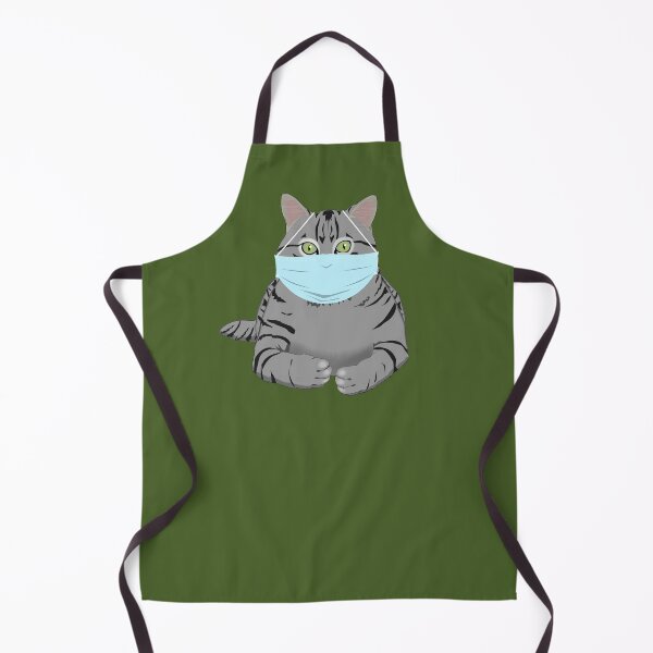 Item preview, Funny Cat in Face Mask - Quarantine Kitty Cat designed and sold by Crow and Monkey.