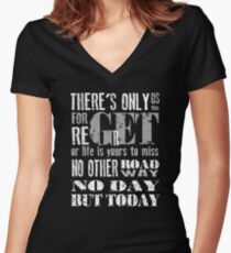 RENT No Day but Today Women's Fitted V-Neck T-Shirt