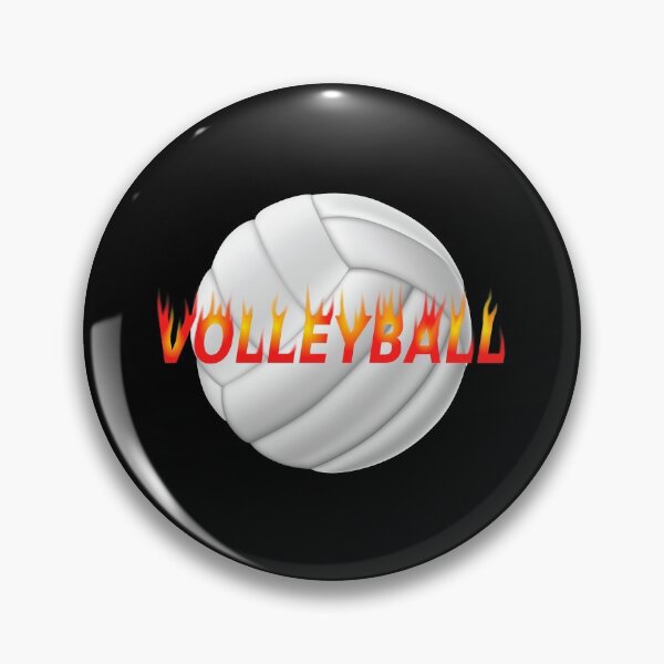 Item preview, Volleyball (fire text) designed and sold by Jeremy Crotty.