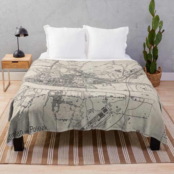 Item preview, Vintage Map of Polotsk Belarus (1918) designed and sold by BravuraMedia.