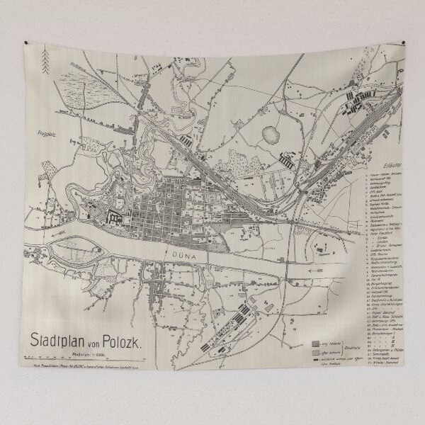 Item preview, Vintage Map of Polotsk Belarus (1918) designed and sold by BravuraMedia.