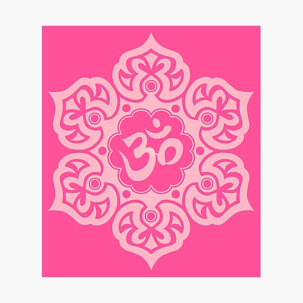 Item preview, Pink Lotus Flower Yoga Om designed and sold by JeffBartels.