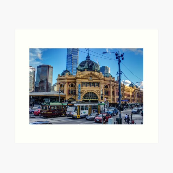 Item preview, Flinders St station at peak hour. designed and sold by shaynetwright.