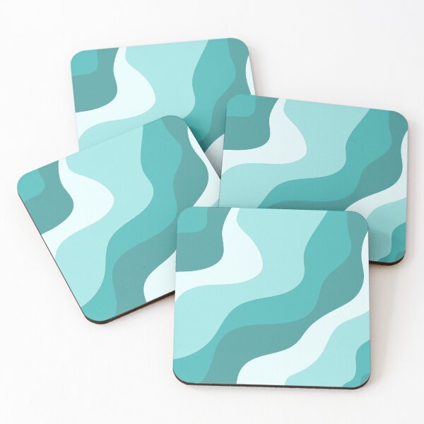 Item preview, Teal Pastel Wave Pattern designed and sold by crani.