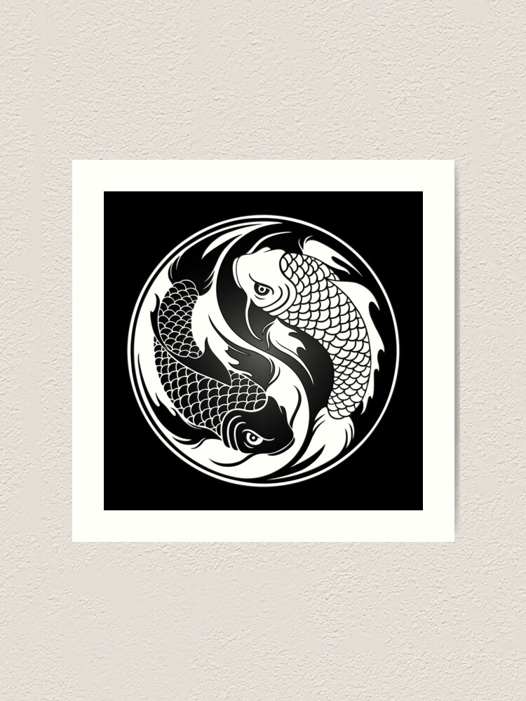 printmaking koi fish designs for students