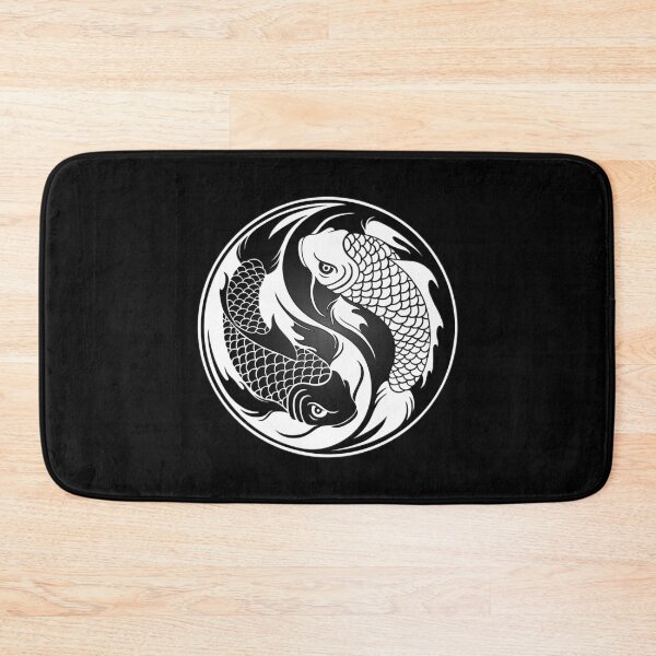 Item preview, Black and White Yin Yang Koi Fish designed and sold by JeffBartels.