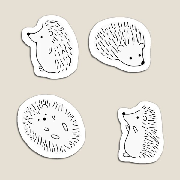 Item preview, hedgehog sticker pack designed and sold by Abbygcarter.