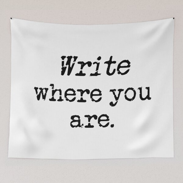 Item preview, Write Where You Are. Black Type designed and sold by TeaRoseWriter.