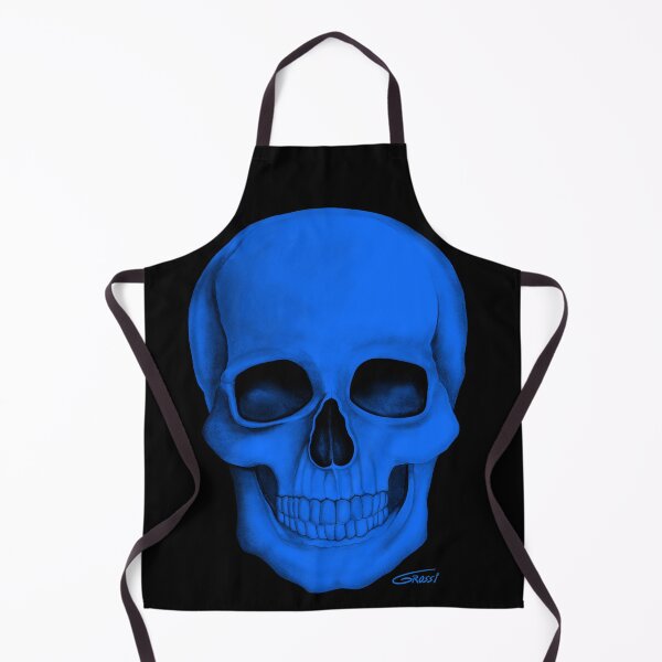Artikelvorschau, Blauer Schädel (auf dunklem Hintergrund) entworfen und verkauft von GDGCreations.