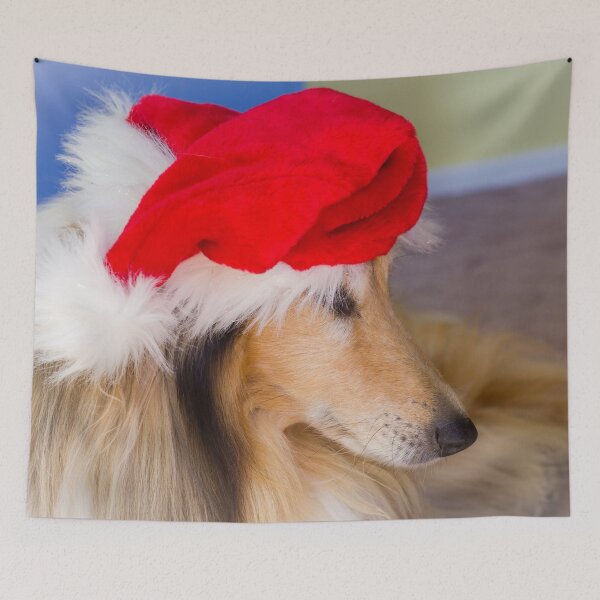 Item preview, Santa Collie designed and sold by KarenWoodArt.