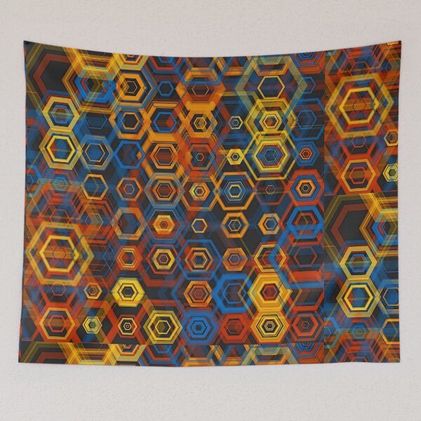 Item preview, Honeycomb hexagon abstract  designed and sold by north10creation.