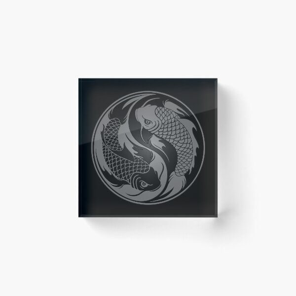Item preview, Gray and Black Yin Yang Koi Fish designed and sold by JeffBartels.